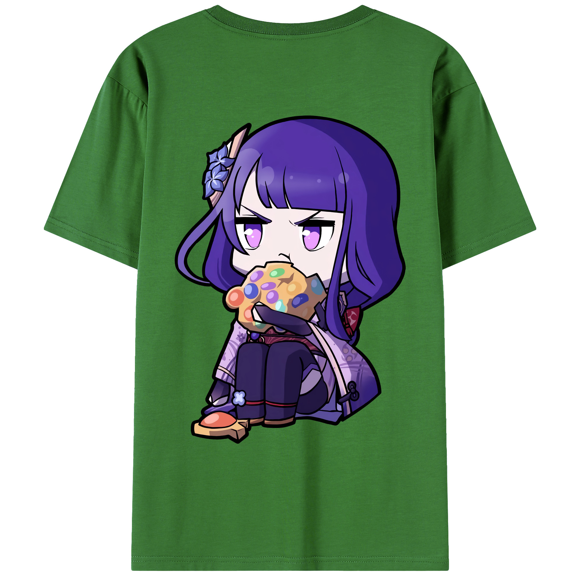 げんし神 雷電将軍 らいでんしょうぐん genshin Raiden Shogun レディース半袖Tシャツ(バックプリント)